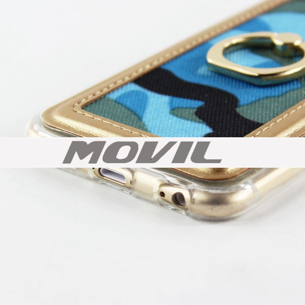 NP-2502 Borde de oro Funda para el iPhone 6 With Buckle Holder-3